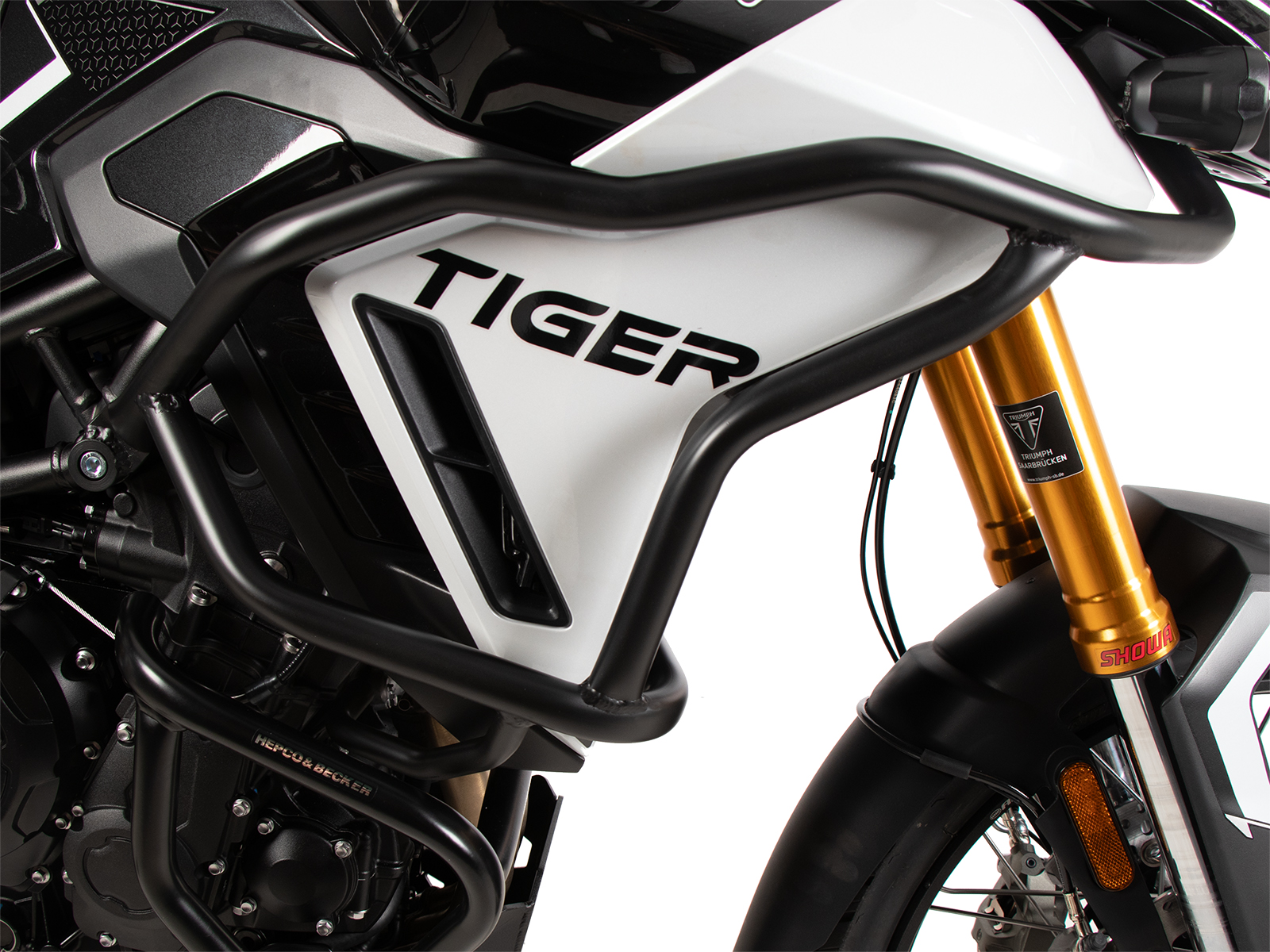 Tank protection bar "Solid" black for Triumph Tiger 900 GT / Pro (24-) Hepco & Becker