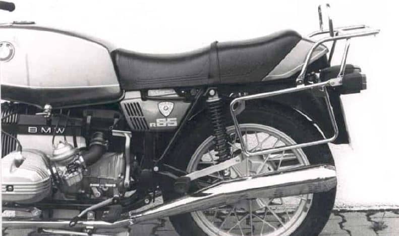 Tubular luggage rack top case carrier and side case carrier black for BMW R 45 (78-85)/R 65 (78-85)
