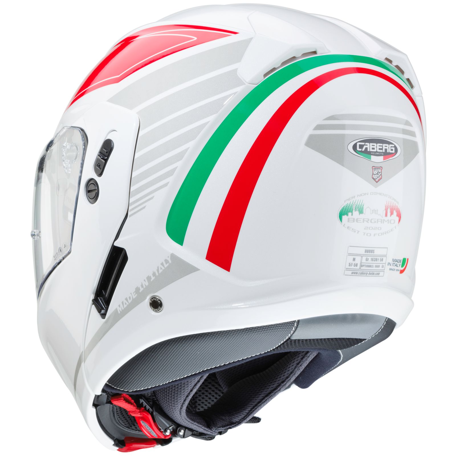 Caberg Helmet Horus Tribute, white / red-green