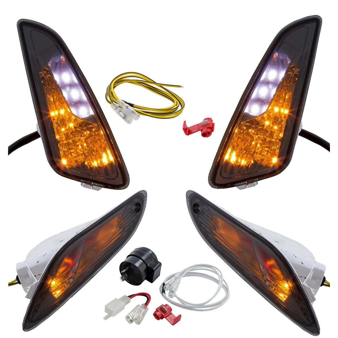 Turn signal set LED tinted for Vespa Primavera/Sprint 50cc 2T/4T