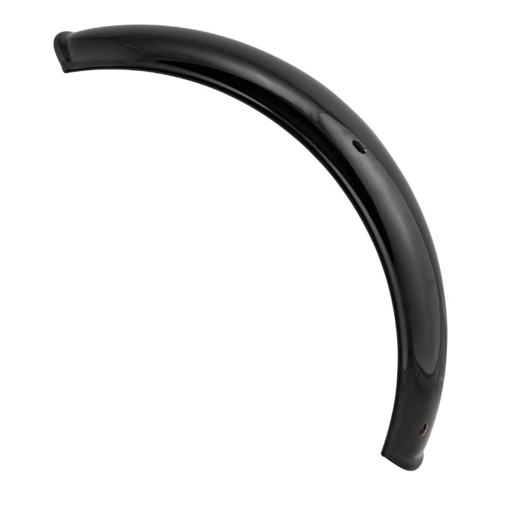 Mudguard 2.0 Garelli without bracket for Vespa PX 80-200cc, metal black glossy