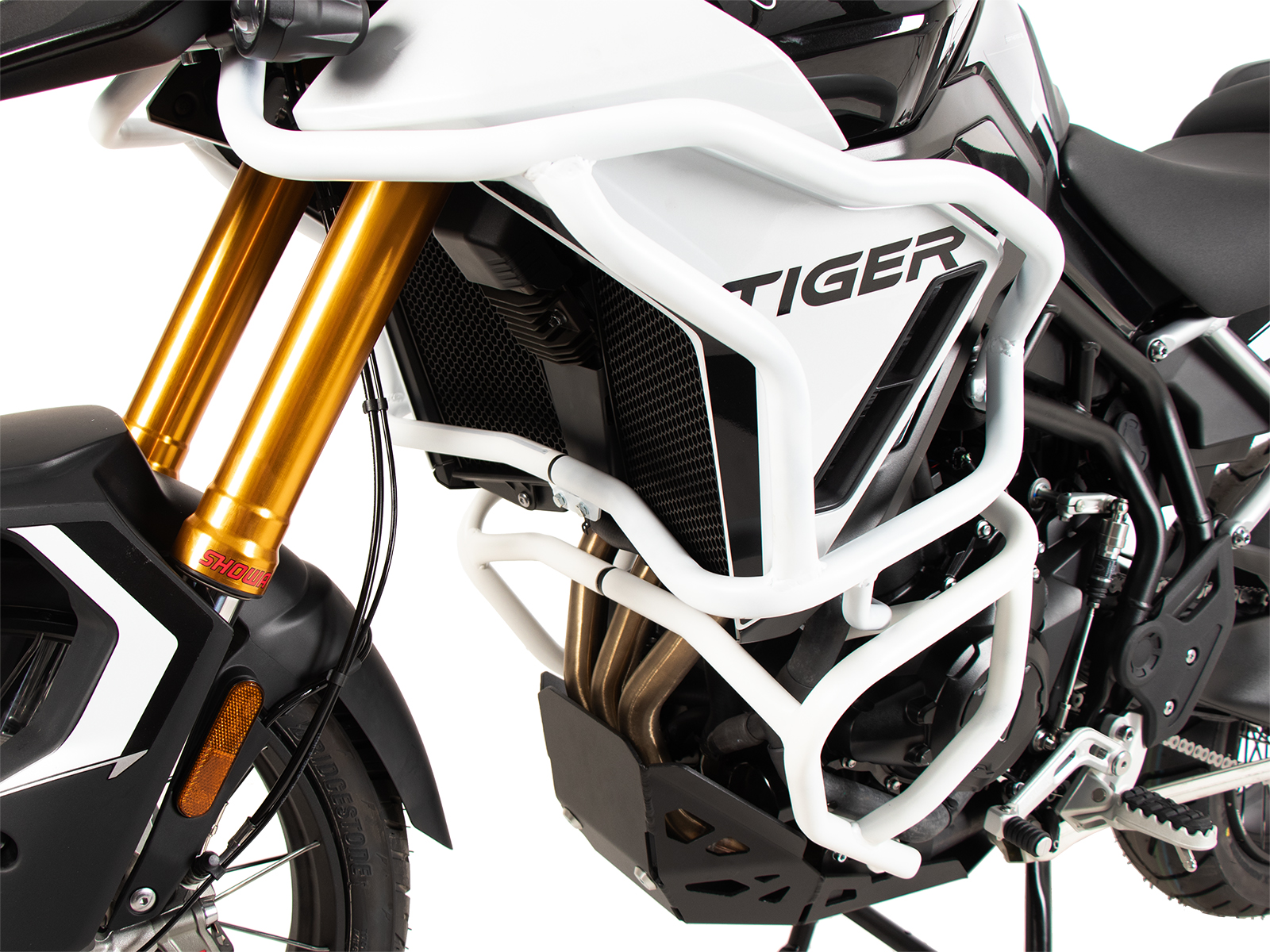 Engine guard white for Triumph Tiger 900 GT / Pro (24-) Hepco & Becker