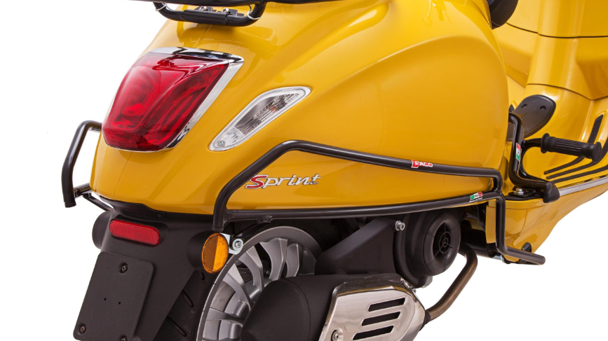 Crash bar side cover for Vespa Primavera/Sprint/Elettrica 50-150cc, black