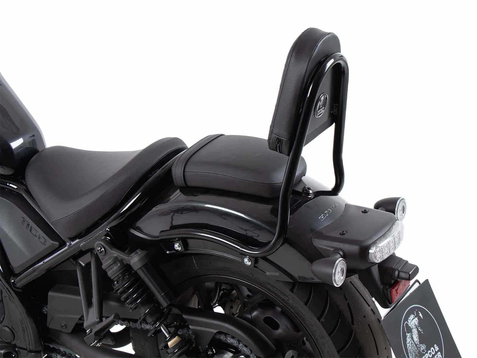 Sissybar (tube version) black for Honda CMX 1100 Rebel /DCT (21-24) Hepco & Becker