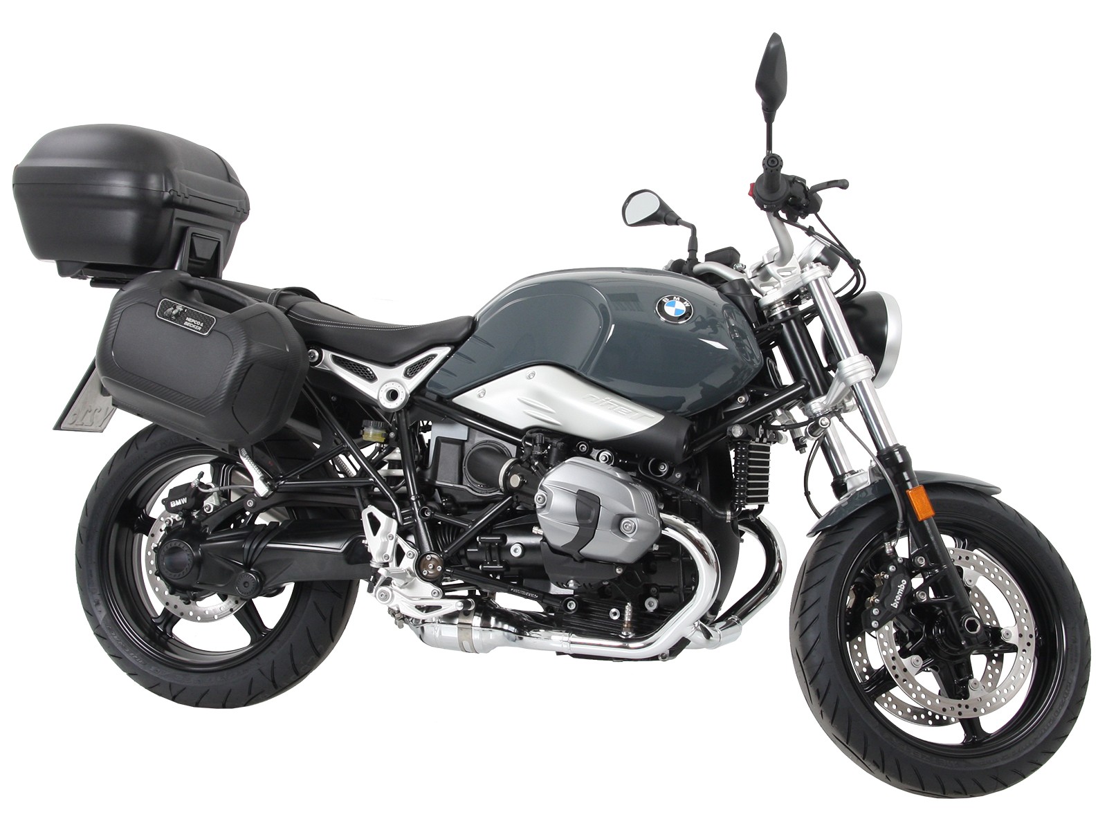 Easyrack top case carrier black for BMW R nineT Pure (17-23) Hepco & Becker
