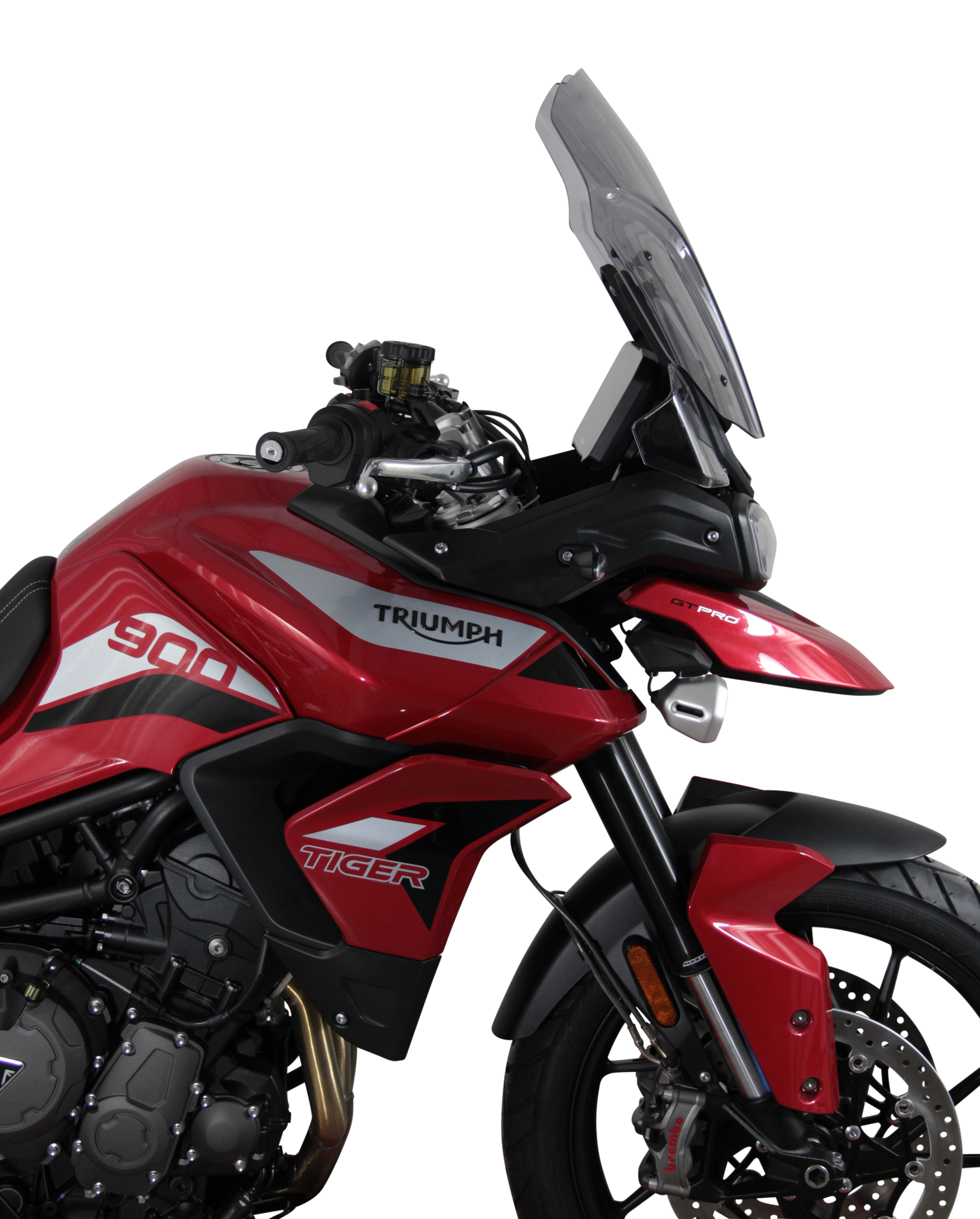 Touring windshield MRA "TM" for TRIUMPH TIGER 900 /GT PRO (Bj.19-) - Smoke gray