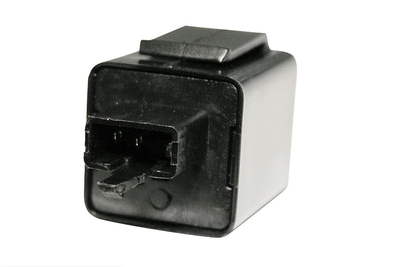 HIGHSIDER smart flasher relay electronic 12 V, narrow 3-way plug with 2 pins