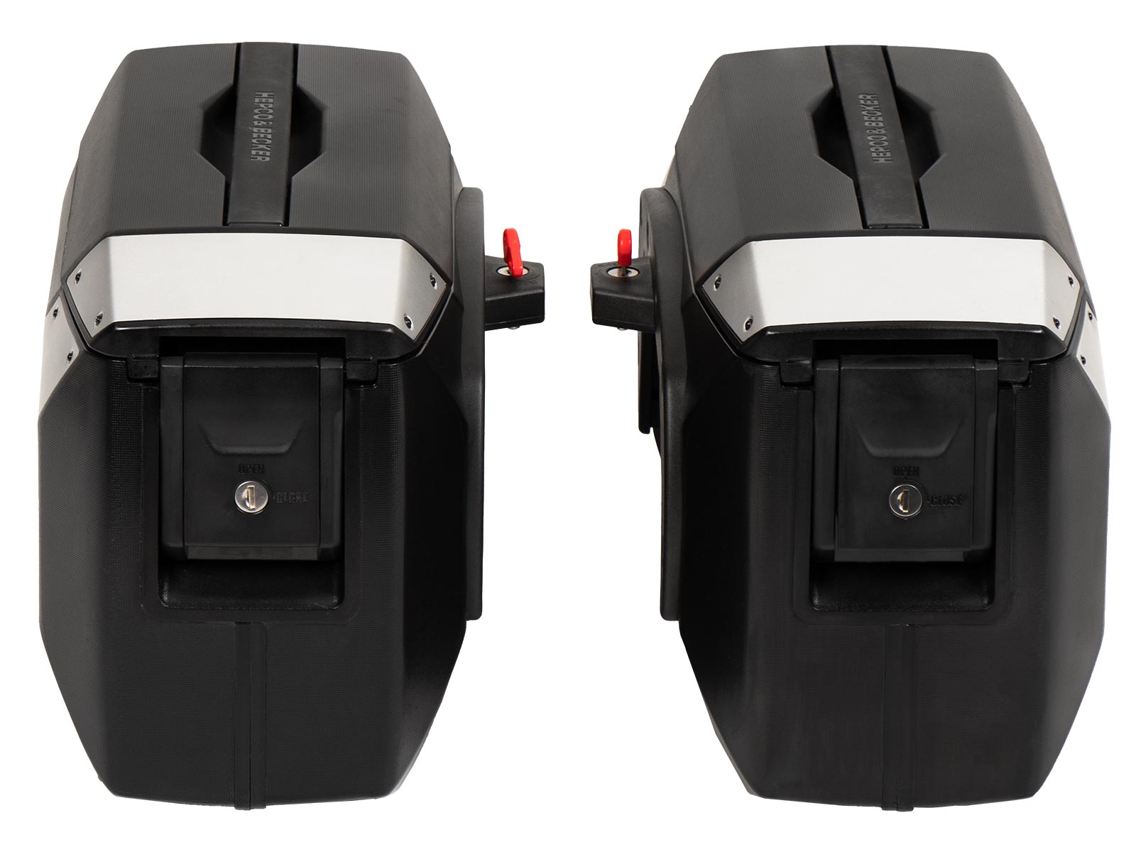 Xcore side case set silver for C-Bow carrier Hepco & Becker