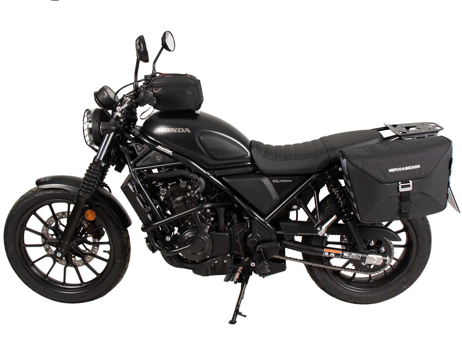 C-Bow side carrier left black for Honda CL 500 Scrambler (23-) Hepco & Becker
