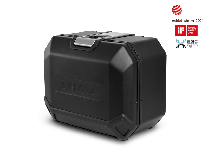 Shad side case Terra TR47, left, aluminum black, 47 l
