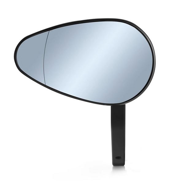 Handlebar end mirror RIZOMA "Reverse Radial" left or right for Vespa, black anodized