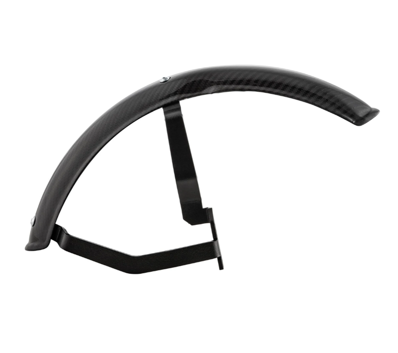Mudguard 2.0 Garelli EVO II for Vespa PX 80-200cc, carbon clear, holder black