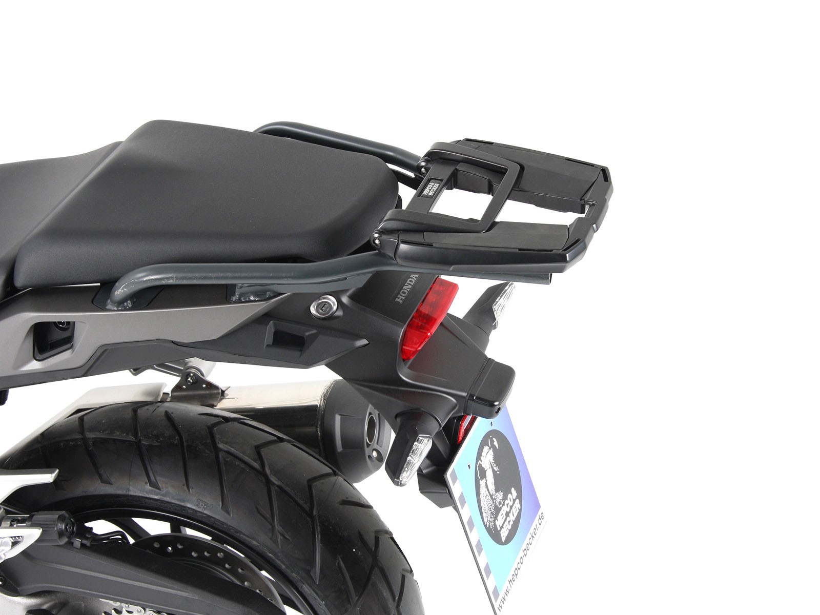 Easyrack top case carrier anthracite for Honda VFR 800 X Crossrunner (15-20) Hepco & Becker