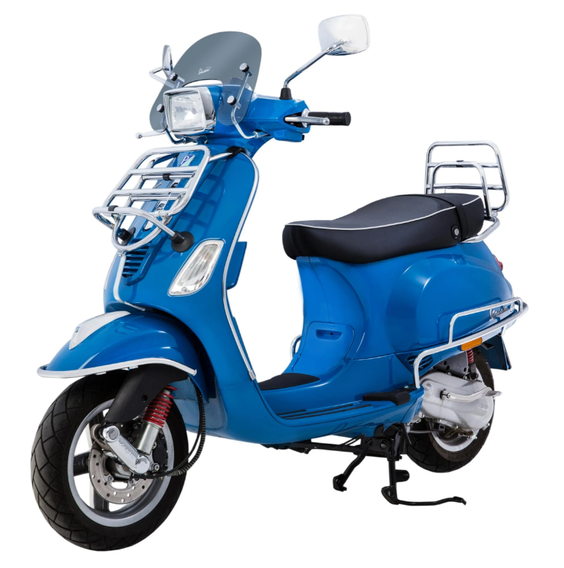 Crash bar side cover for Vespa LX/LXV/S 50-150cc, chrome