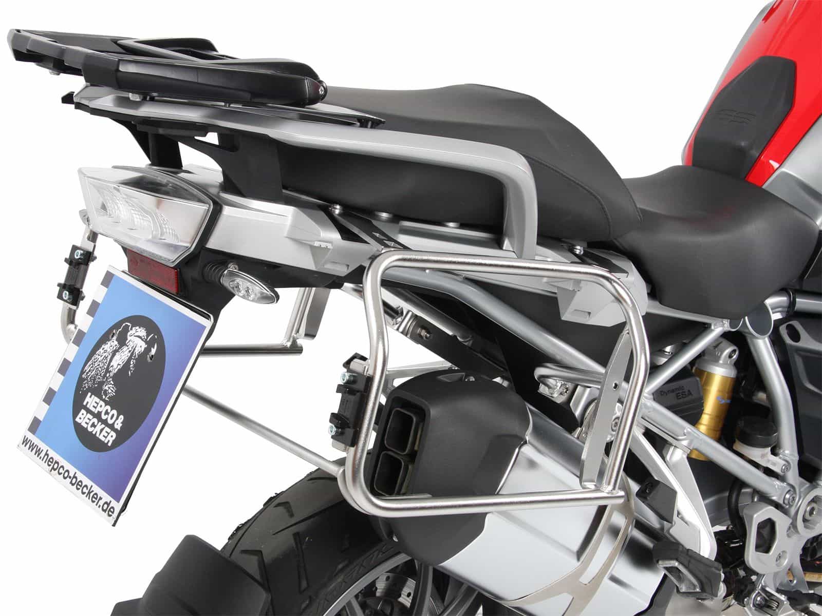 Case carrier set Cutout carrier incl. case set Xplorer Cutout black for BMW R 1200 GS LC (13-18)