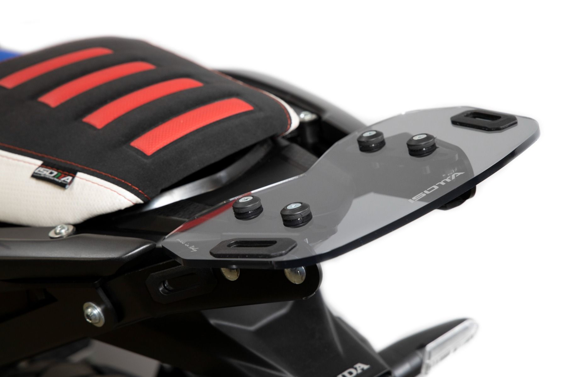 Luggage carrier for Honda CB 500 X (19-23), PMMA, lightly tinted