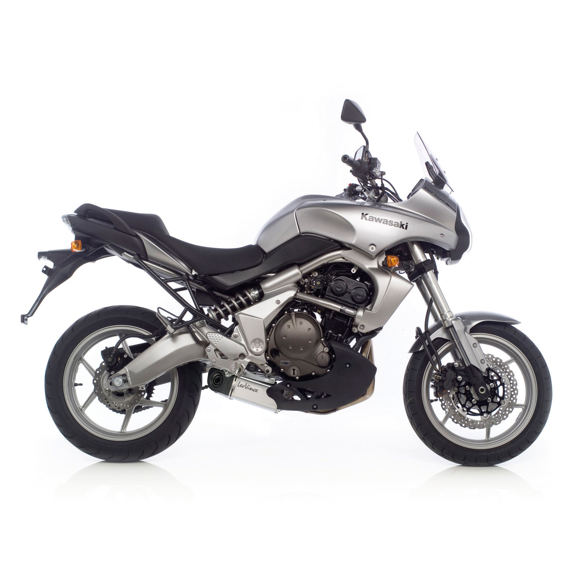 LeoVince exhaust system Underbody Evo 2, Slip On for Kawasaki ER-6n/f / Ninja 650R / Versys 650