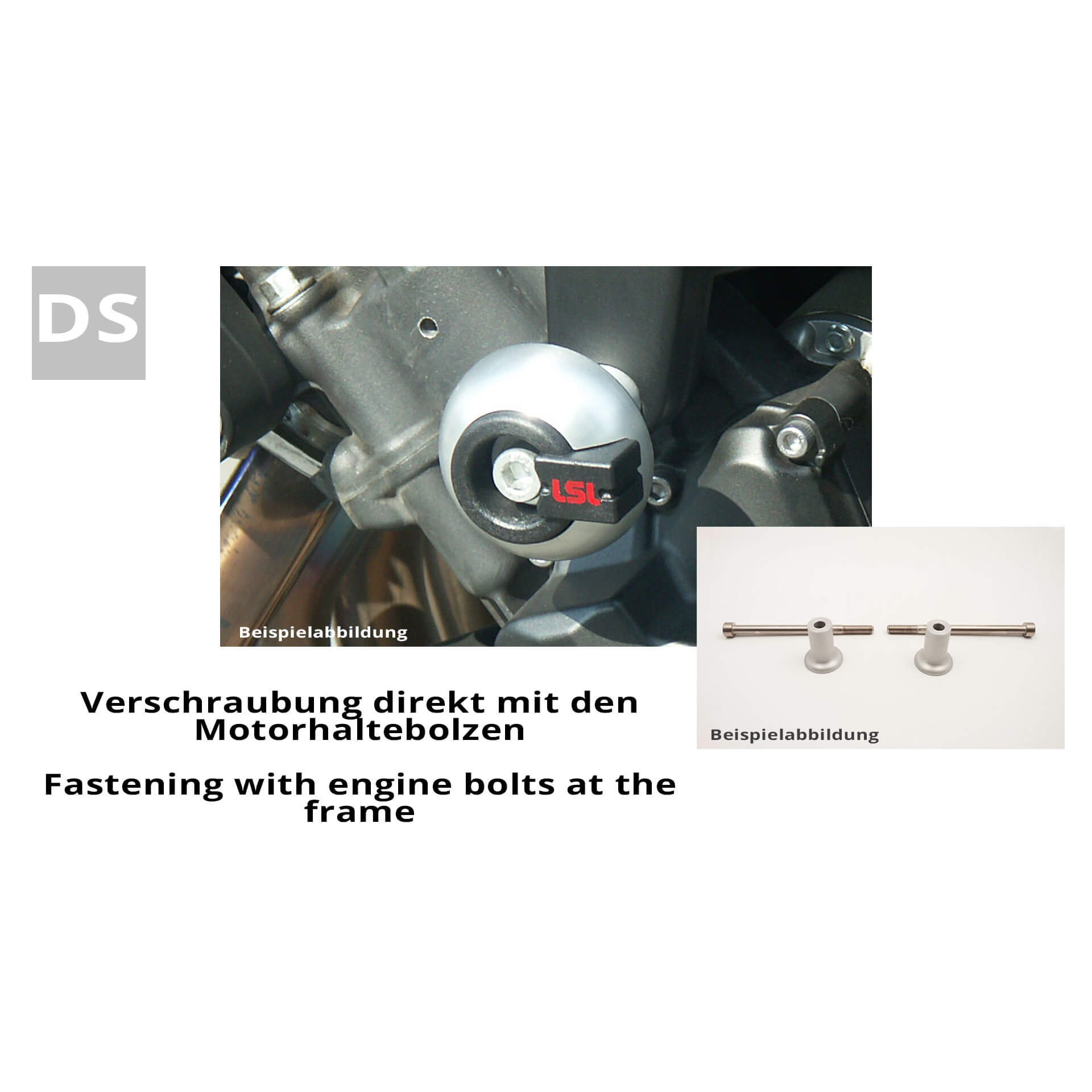 LSL Crash Pad Befestigungskit, für Ducati Streetfighter/Multistrada 1200