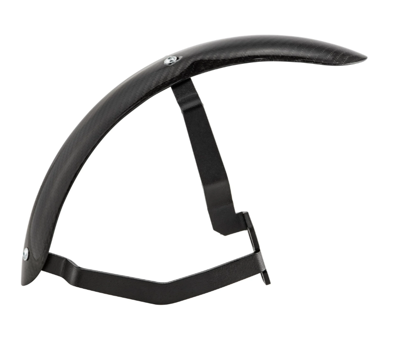 Mudguard 2.0 Garelli Race EVO II for Vespa PX 80-200cc, carbon clear, holder black