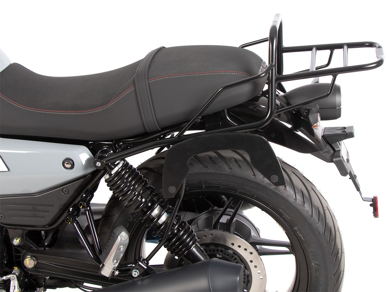Tubular luggage rack top case carrier black for Moto Guzzi V7 850 Sport (25-) Hepco & Becker