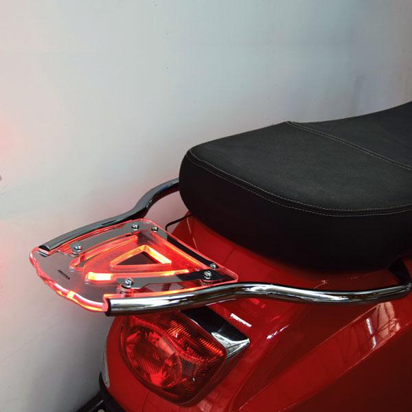 Chrome luggage rack for Vespa LX - Isotta