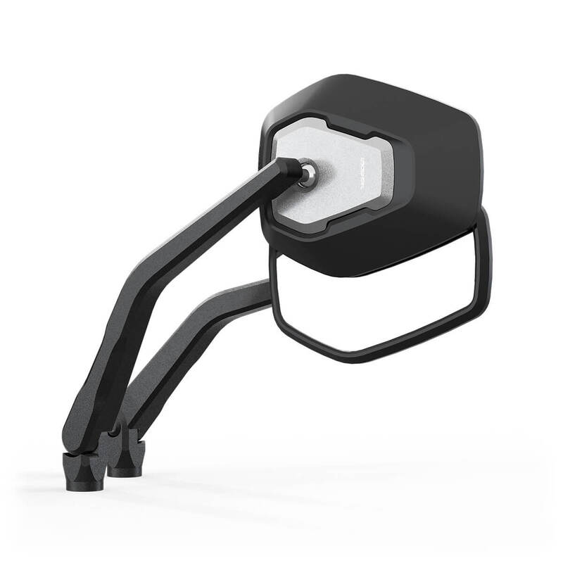 HIGHSIDER pro handlebar mirror Esagano-RS black/silver (pair)