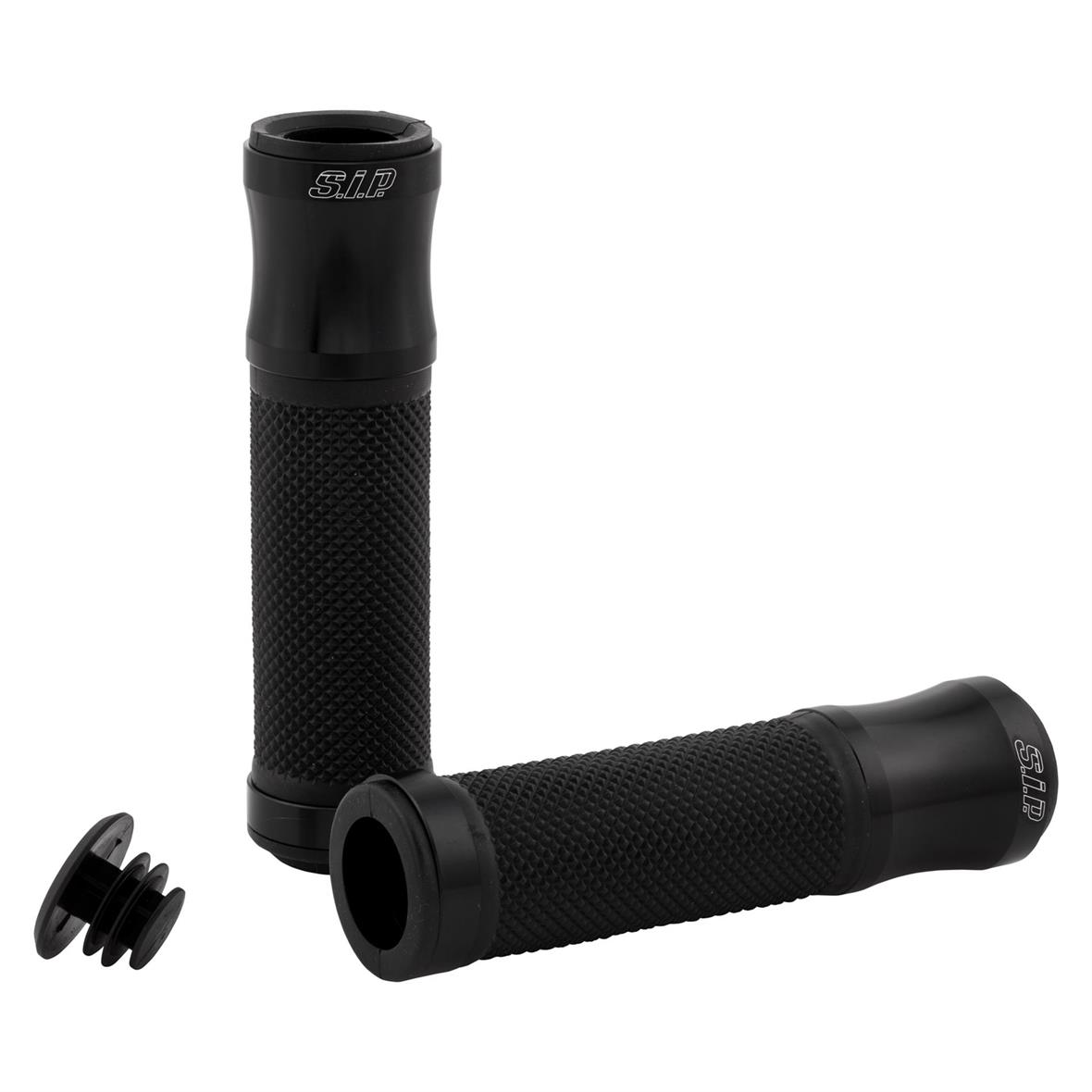 Grips black matt SIP for Vespa ET/LX/LXV/S/Primavera/Sprint 50-150ccm