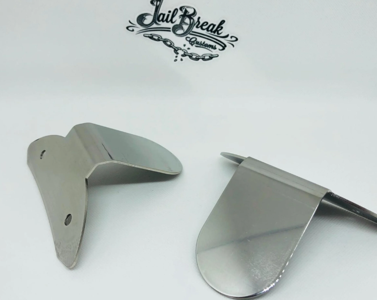 Holder Pickerl for Austrian inspection sticker for Vespa GTS/GTS Super/GTV/GT, polished stainless steel