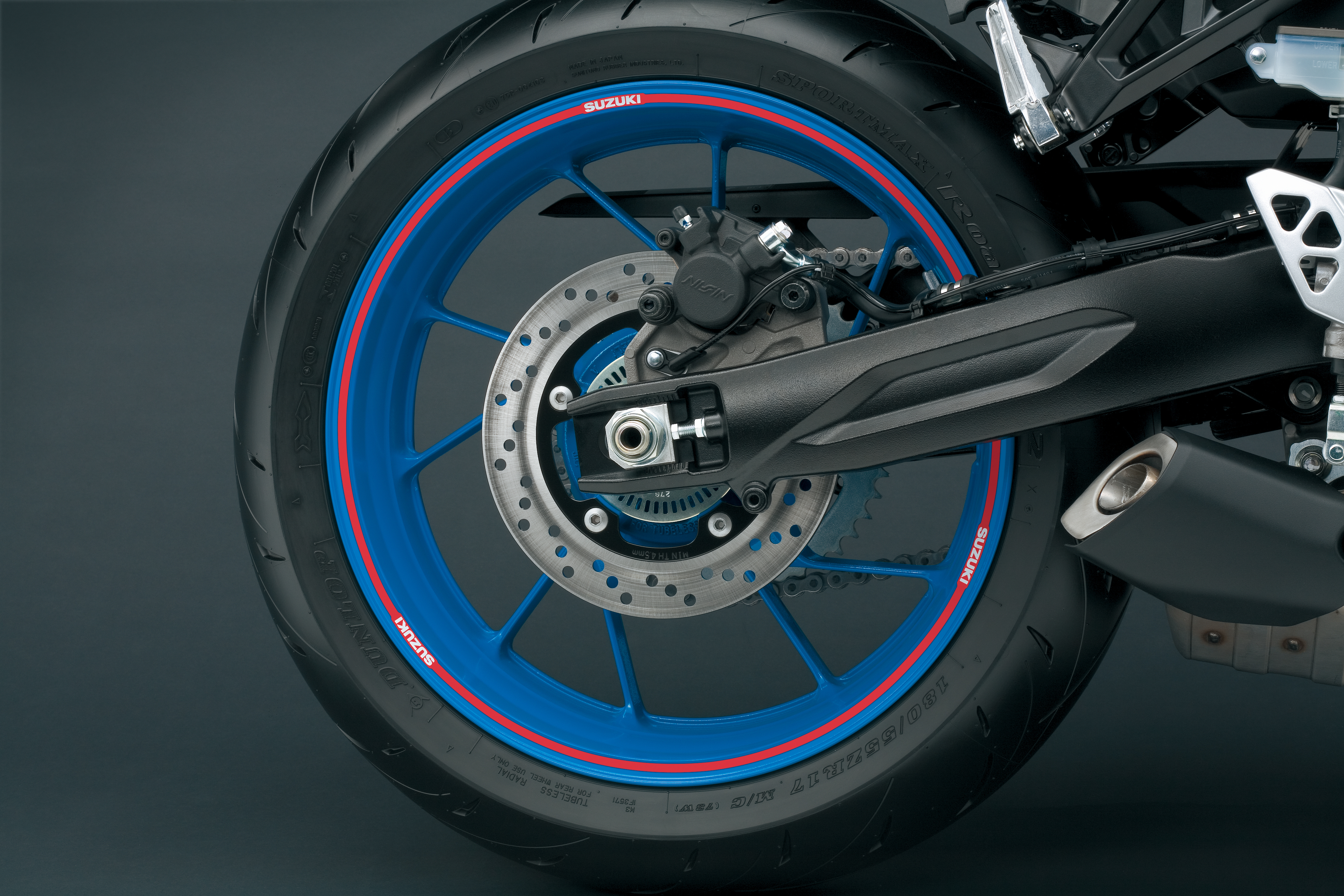 Rim sticker (red) Suzuki GSX-8S 2023- Original Accessories