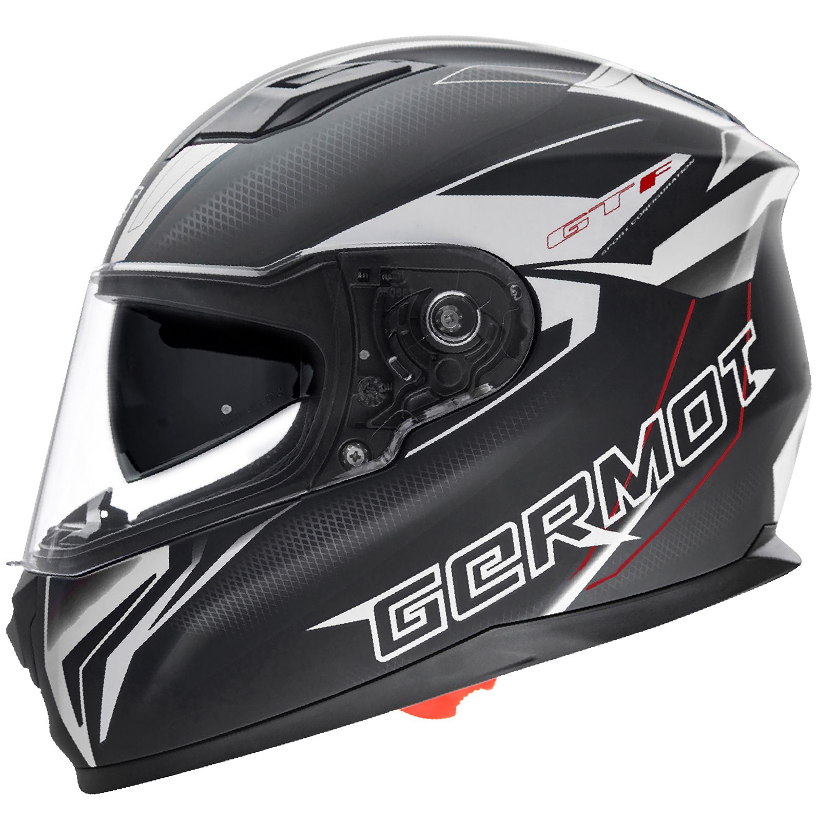 Germot full-face helmet GM 330, matte black / white