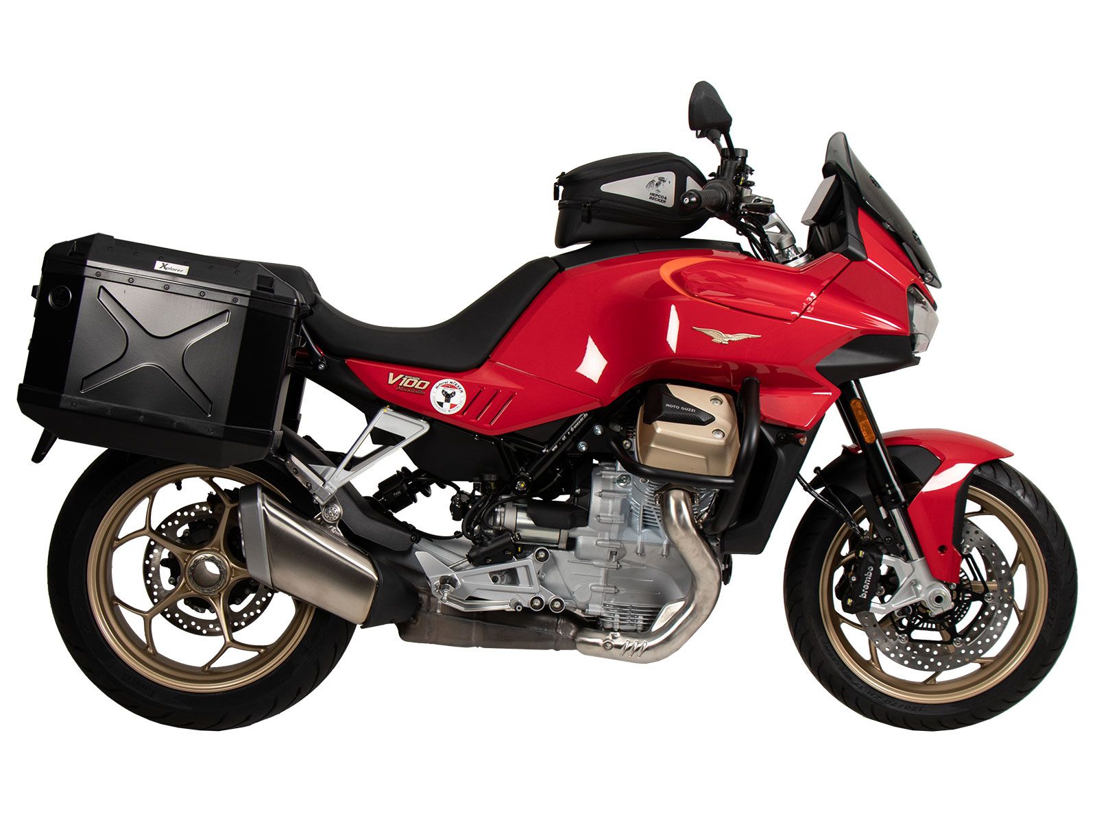 Basic tank ring incl. tank bag closure unit for Moto Guzzi V100 Mandello /S (22-)