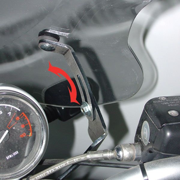 Windshield Sport, tiltable for BMW R 1150 R (99-06), clear