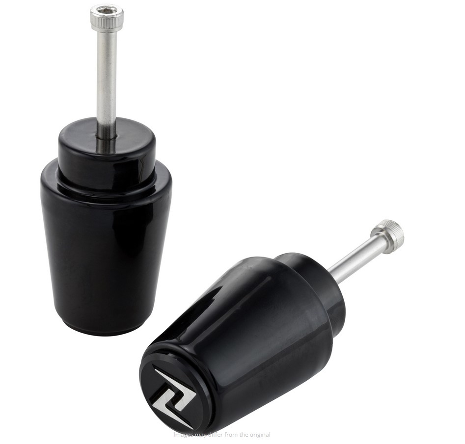 Handlebar end weights ZELIONI for Vespa, pair, black glossy