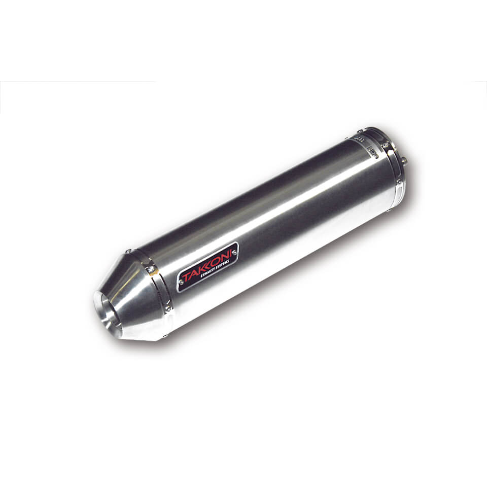 Takkoni rear silencer Suzuki GSF 600 Bandit, stainless steel, E-approved