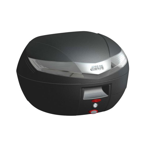 V40 MONOKEY top case 40 liters black matt with transparent reflector Givi