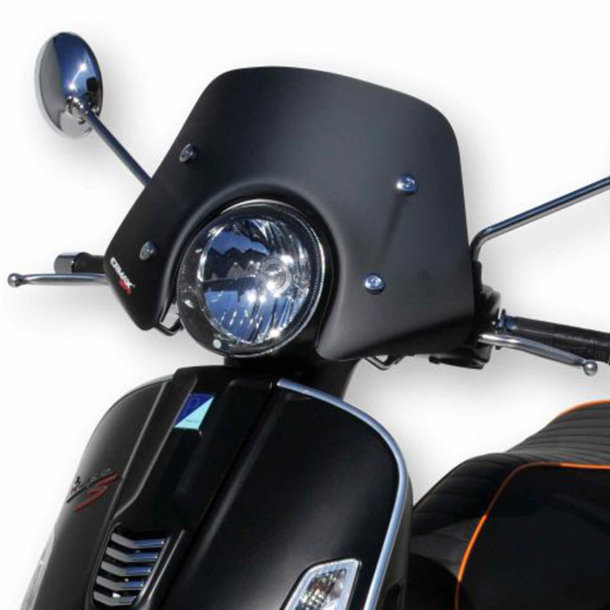 Flyscreen Piccolo for Vespa GTS/GTS Super/GT/GT L 125-300cc, black matt
