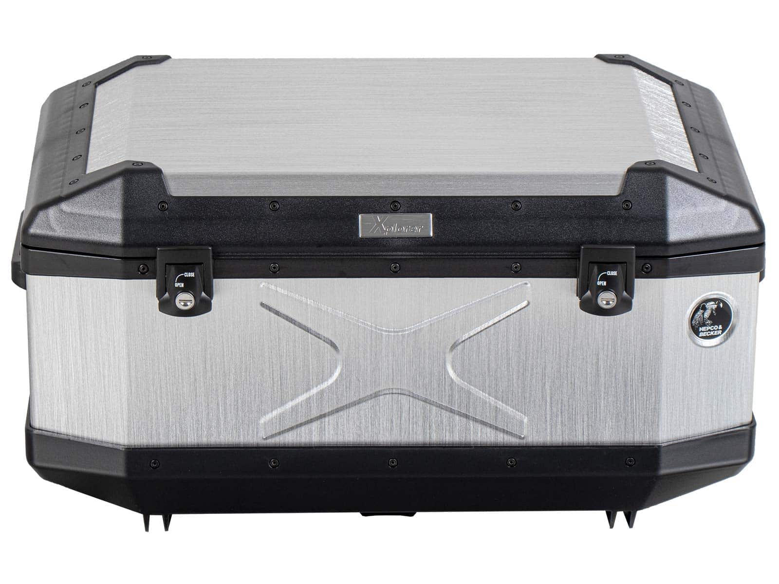 Alu-Topcase Xplorer 60 Liter Aluminum silver Hepco & Becker
