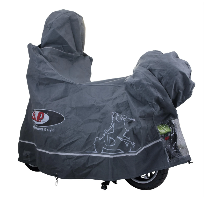Folding garage Indoor PREMIUM 2.0 for Vespa GTS/GTV/GT, size XL, gray