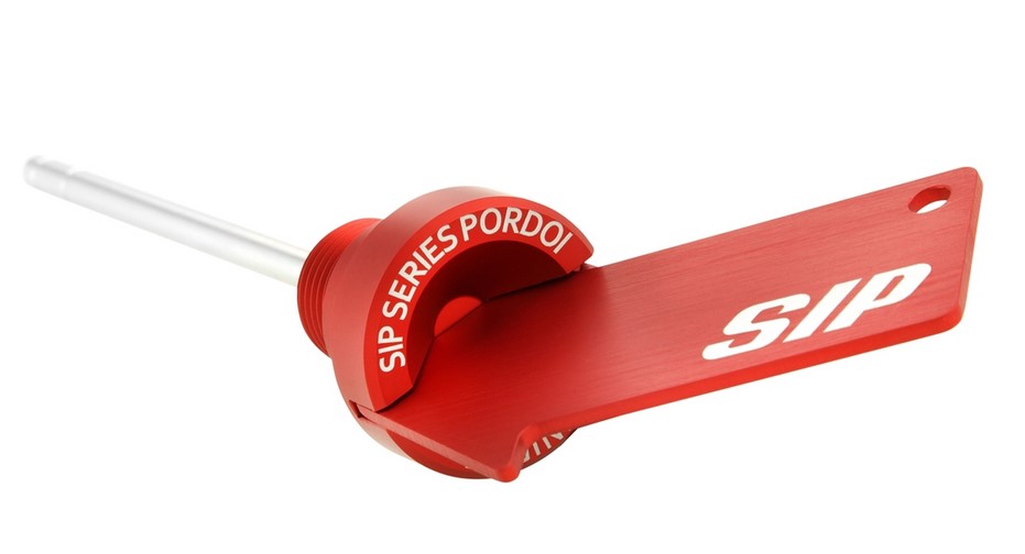 Oil filler plug engine oil for Vespa GTS/GTS Super/GTV 300cc HPE, red matt