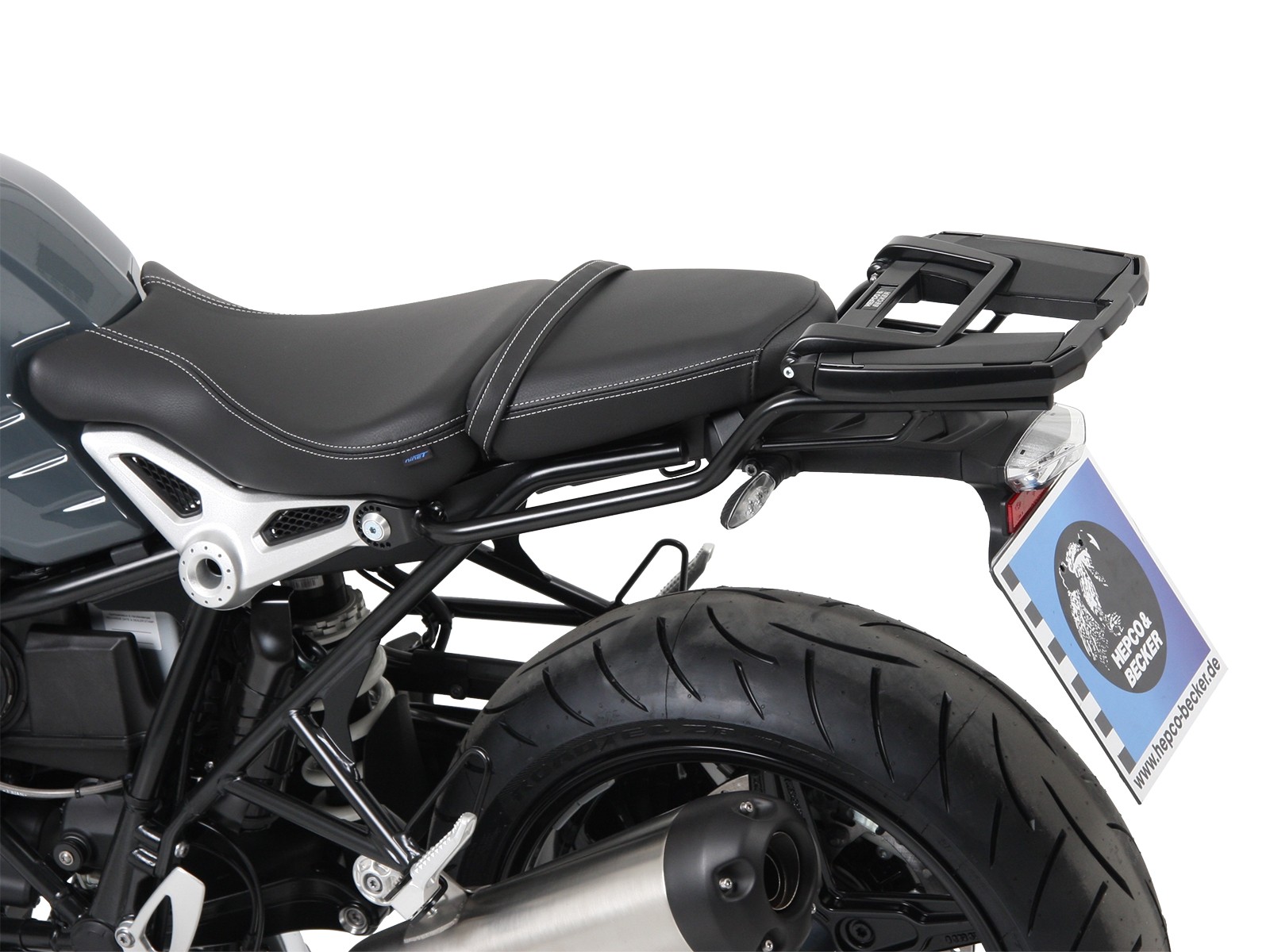 Easyrack top case carrier black for BMW R nineT Pure (17-23) Hepco & Becker