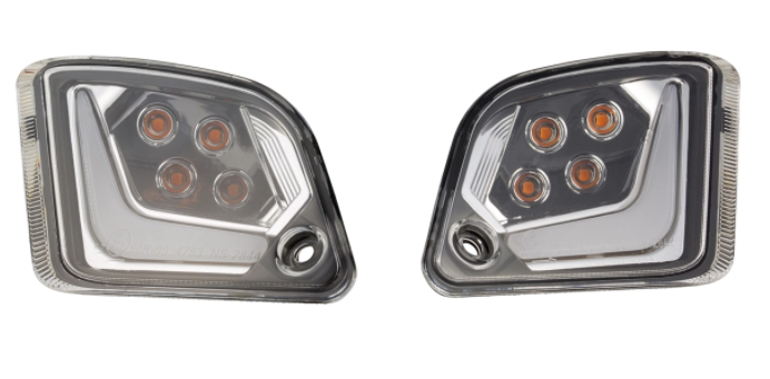 Turn signal kit front & rear for Vespa GTS/GTS Super/GTV 125-300cc ('14-), clear