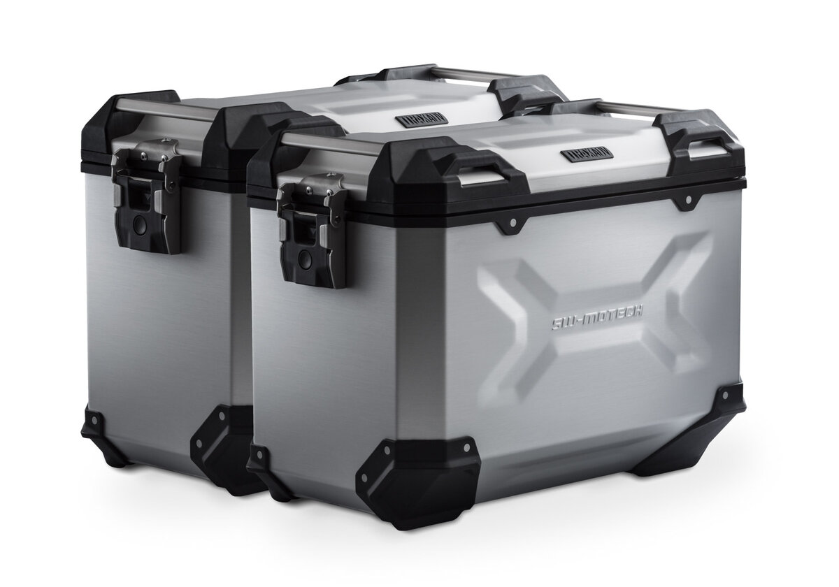 SW-Motech TRAX ADV aluminum case system 2x45L silver for Honda XL 750 Transalp (23-) SW Motech
