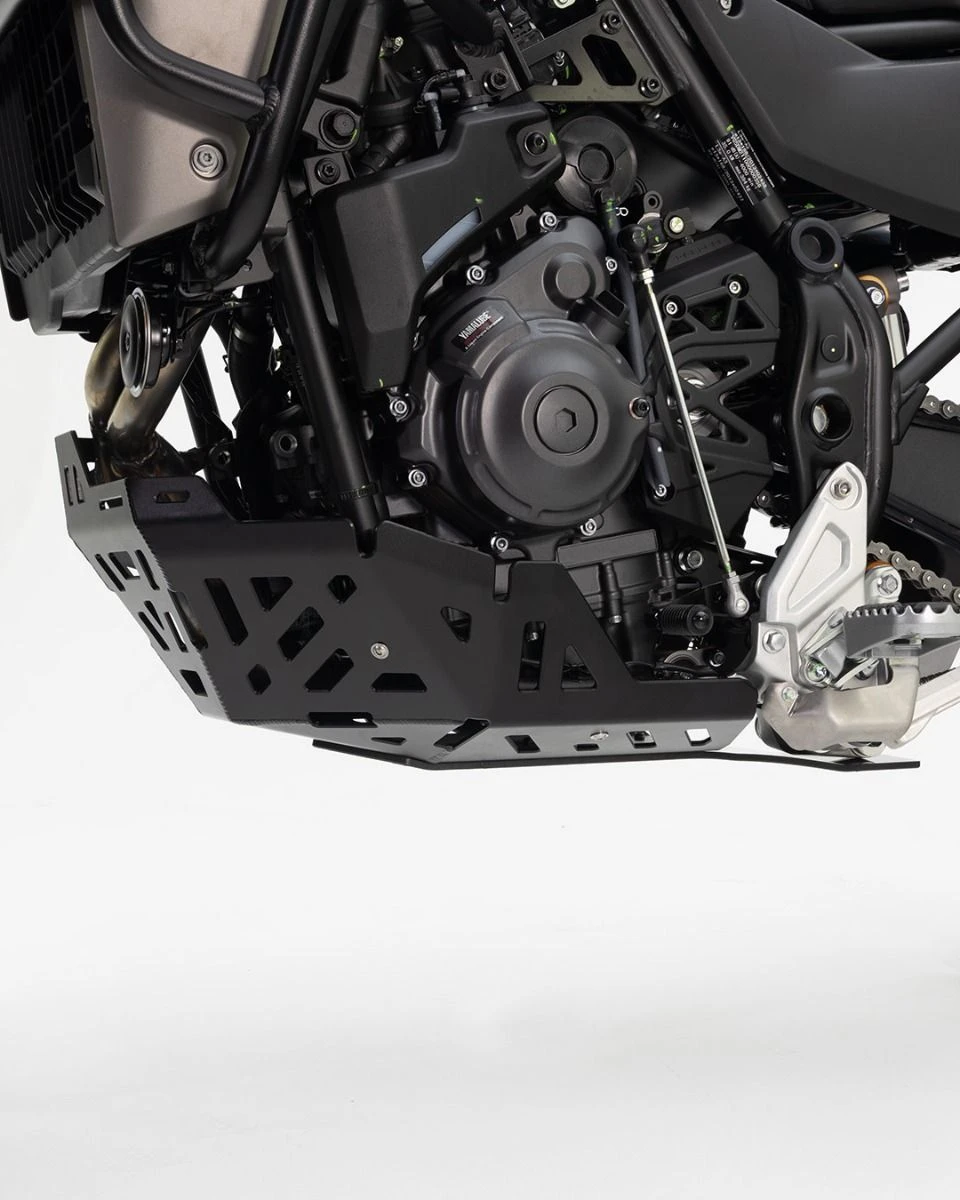 Motorschutz aus Aluminium schwarz für Yamaha Ténéré 700