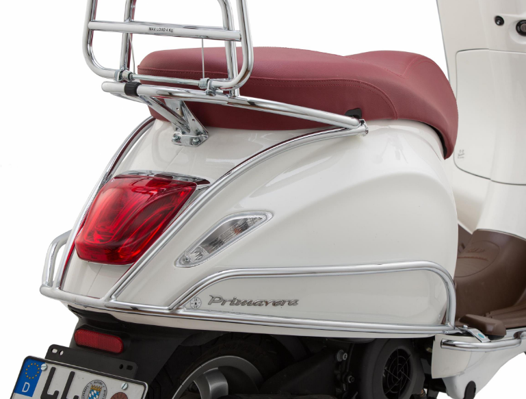 Crash bar side cover for Vespa Primavera/Sprint/Elettrica 50-150cc, chrome