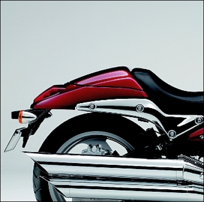 Pillion cover, dark red for Suzuki M1500 BJ. 2009-2010