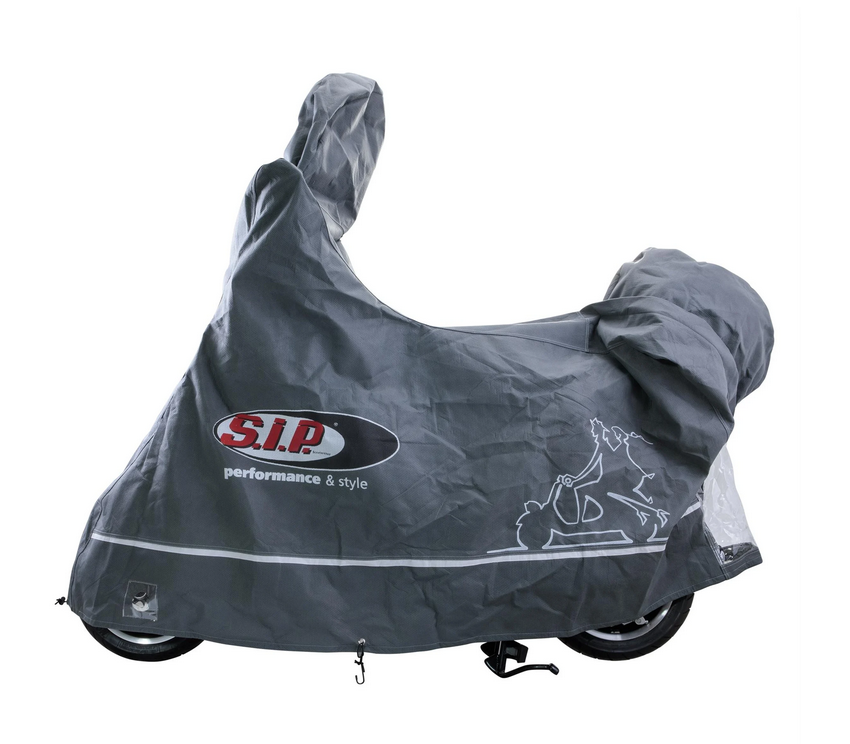 Folding garage Indoor PREMIUM 2.0 for Vespa ET2/ET4/LX/LXV/S/Primavera/Sprint, size L, gray