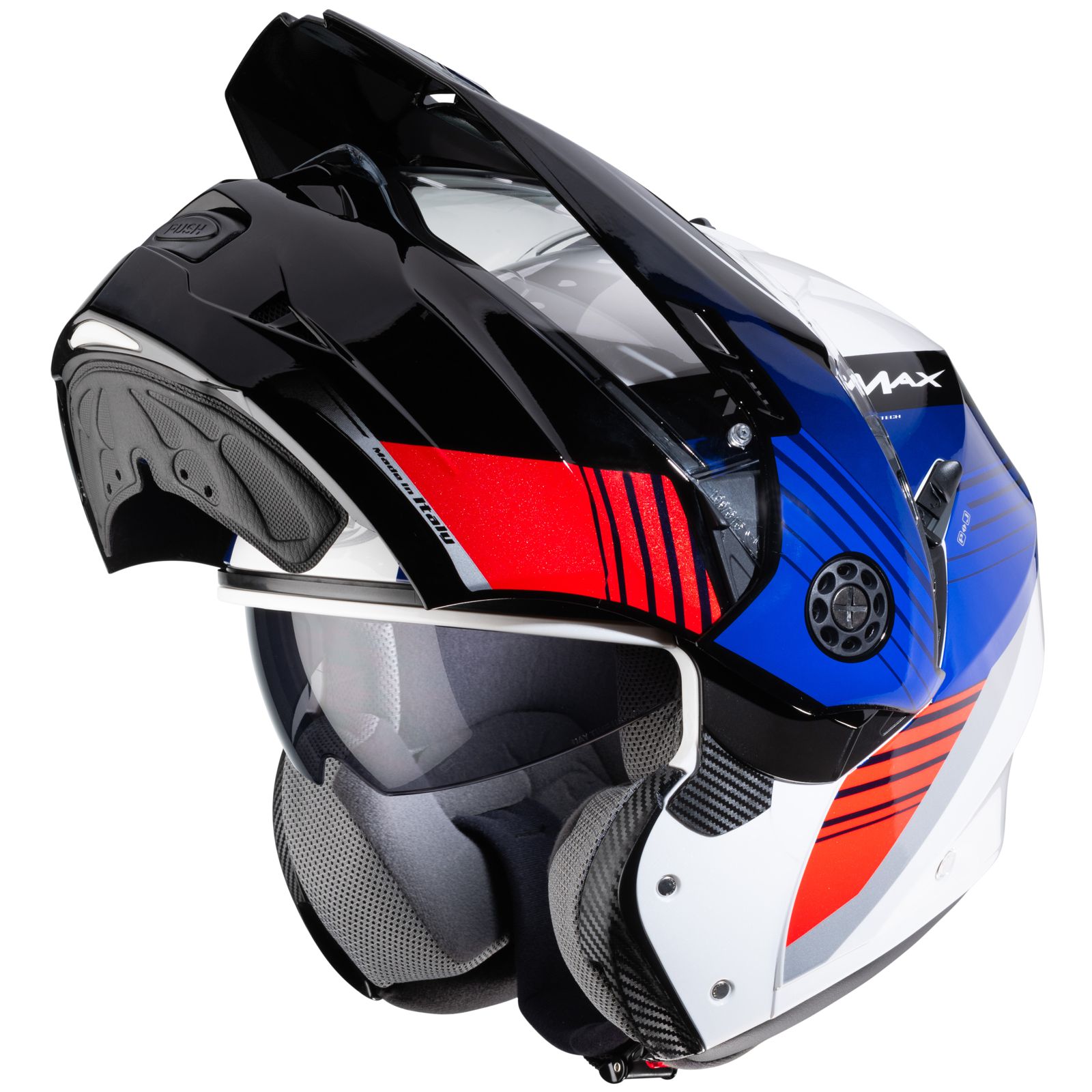 Caberg Helmet Tourmax Titan, white / blue-red
