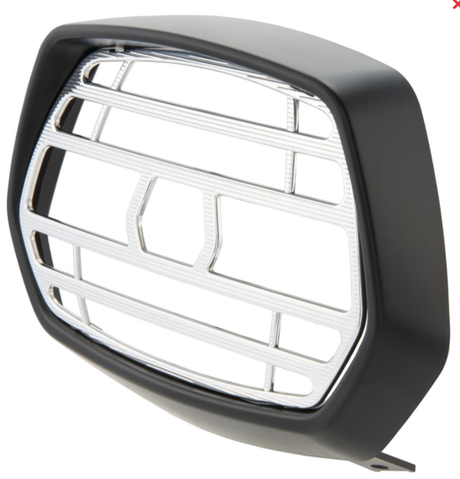 Lamp grid black matt for Vespa Sprint 50-150cc 2T/4T, grid - chrome