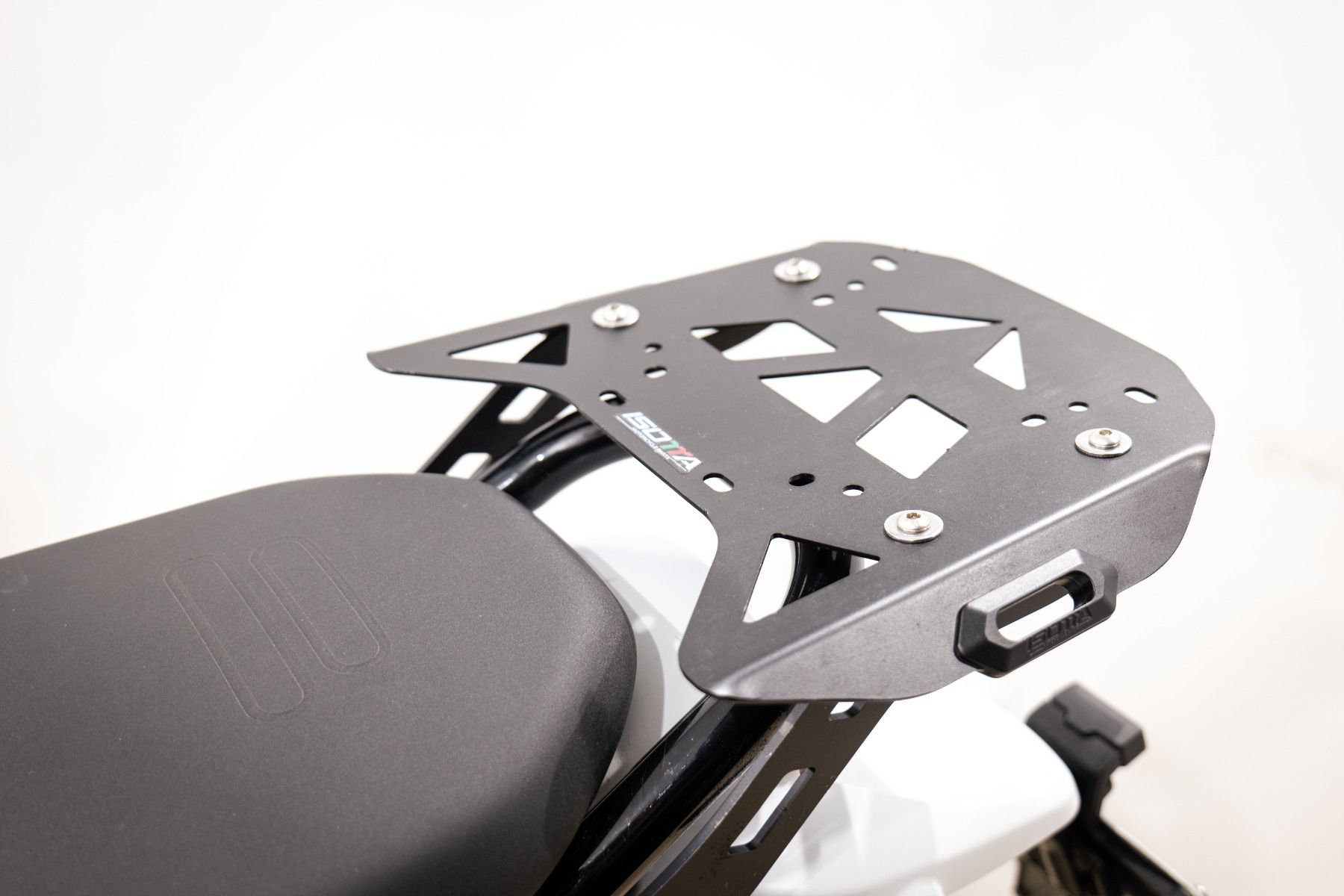 Luggage carrier for Ducati DesertX, steel, black