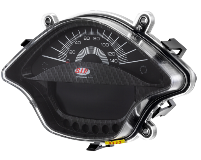 Tachometer / speedometer for Vespa Primavera / Sprint 50-150cc 2T/4T AC, carbonlook